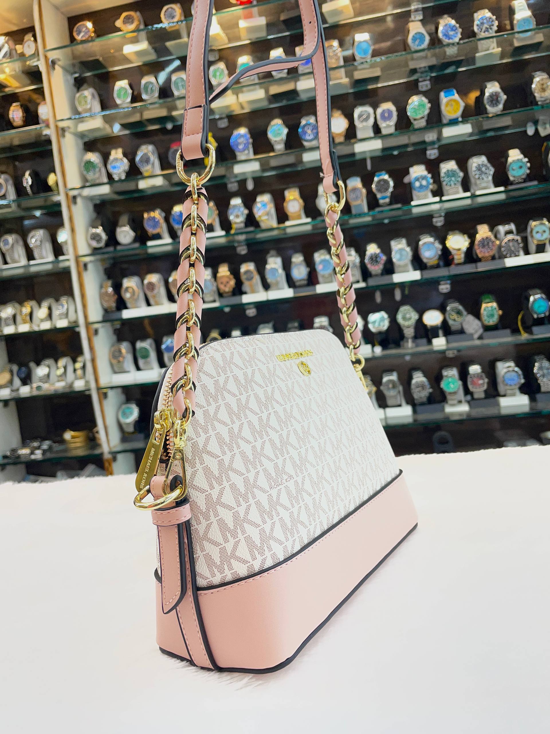 MICHAEL KORS MK JET SET CHARM DOME CROSSBODY BAG FOR GIRLS