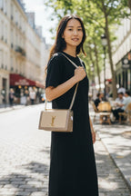 Ysl Saint Laurent Handbag in a Woven Raffia Model in Master Piece