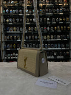 Ysl Saint Laurent Handbag in a Woven Raffia Model in Master Piece