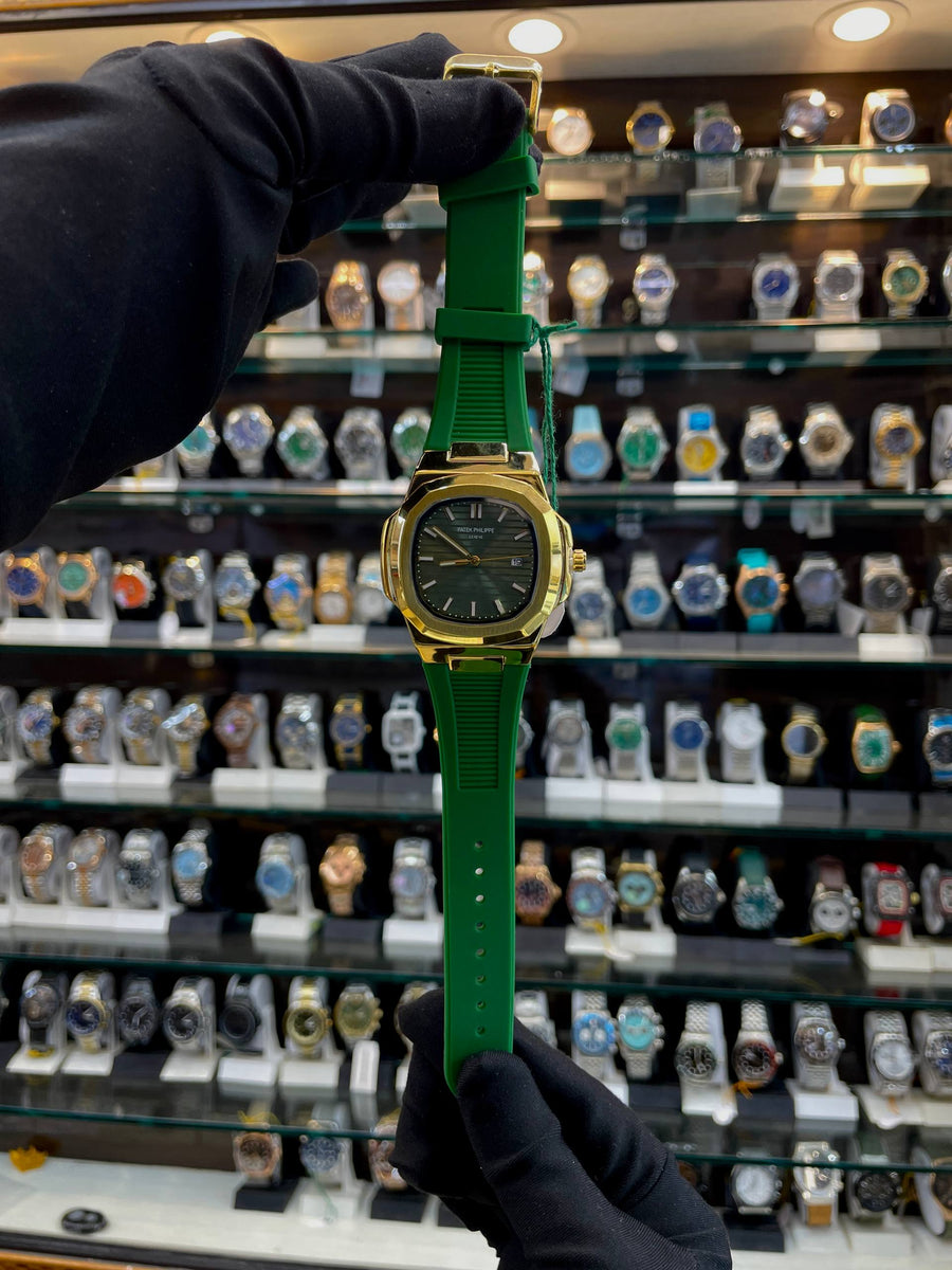 PATEK PHILIPPE NOW IN SLIM BODY FOR MENS GREEN