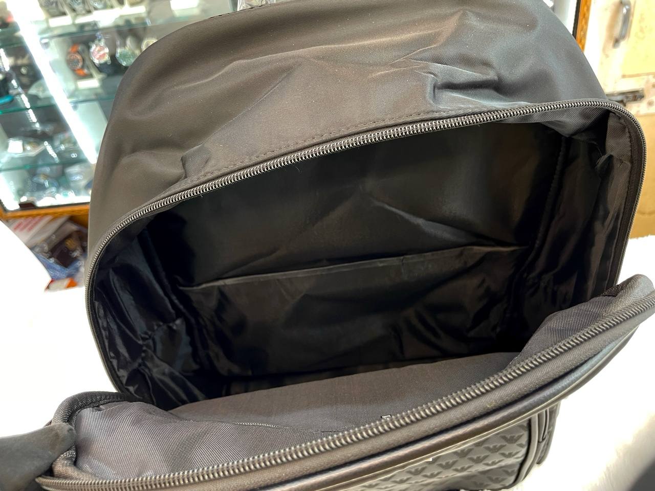 Giorgio Armani Premium backpack in black