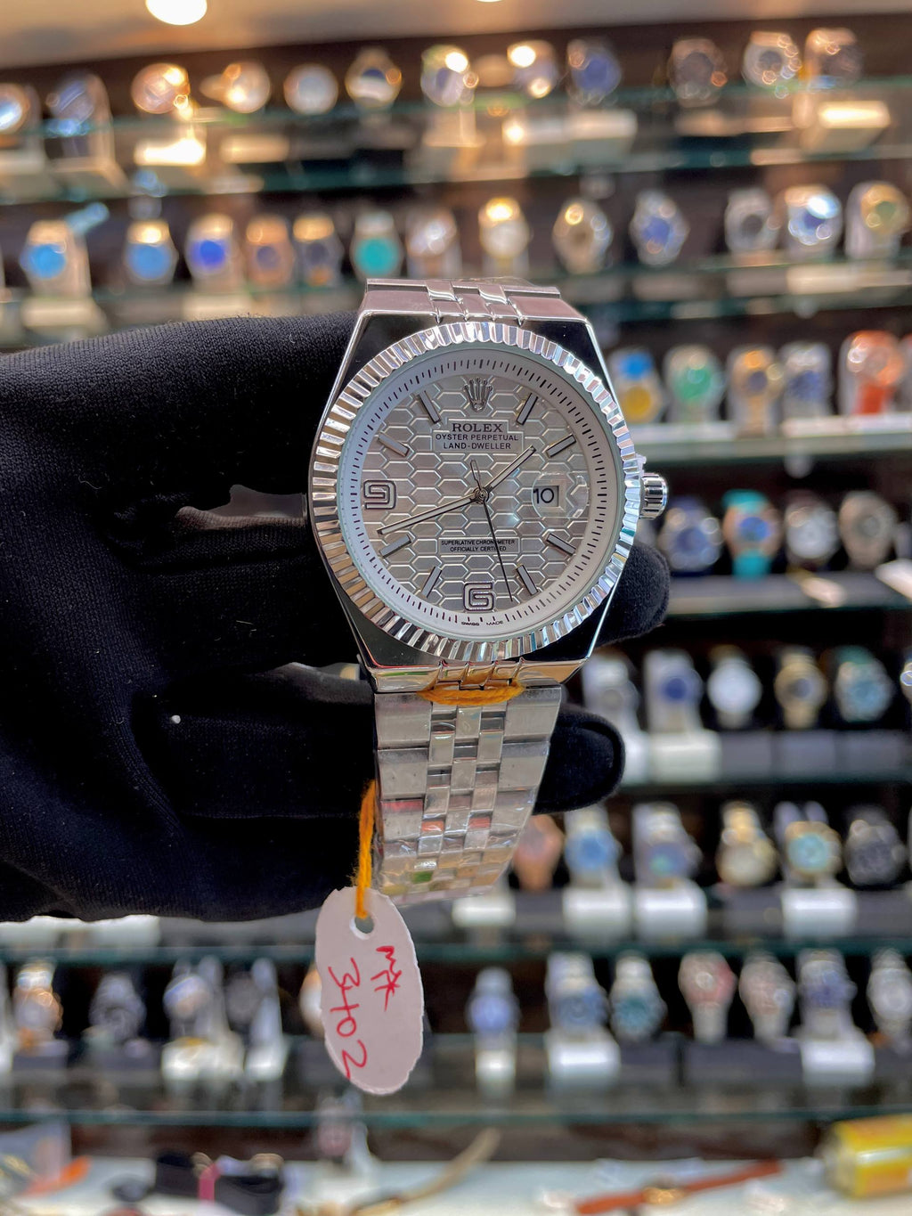 ROLEX LAND DWELLER SILVER 🥈 FOR MENS QUARTZ