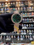 MICHEAL KORS (MK) CHRONO WATCH FOR GIRLS 🤩 DUAL TONE GREEN 💚