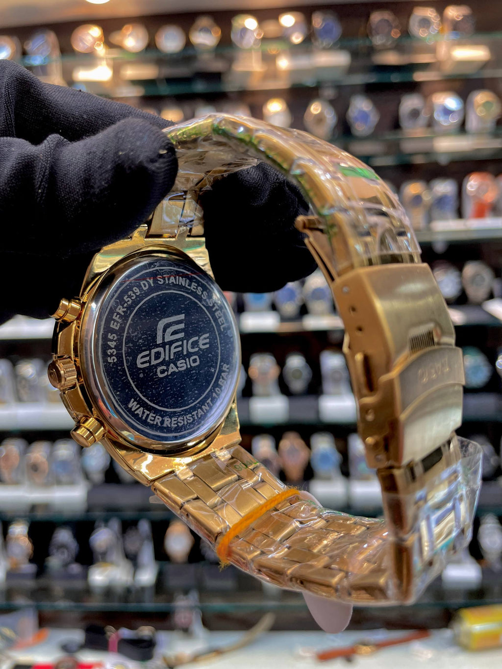 EDIFICE CASIO WR100M NOW IN BEST QUALITY FOR MENS ✨FULL GOLD 🥇