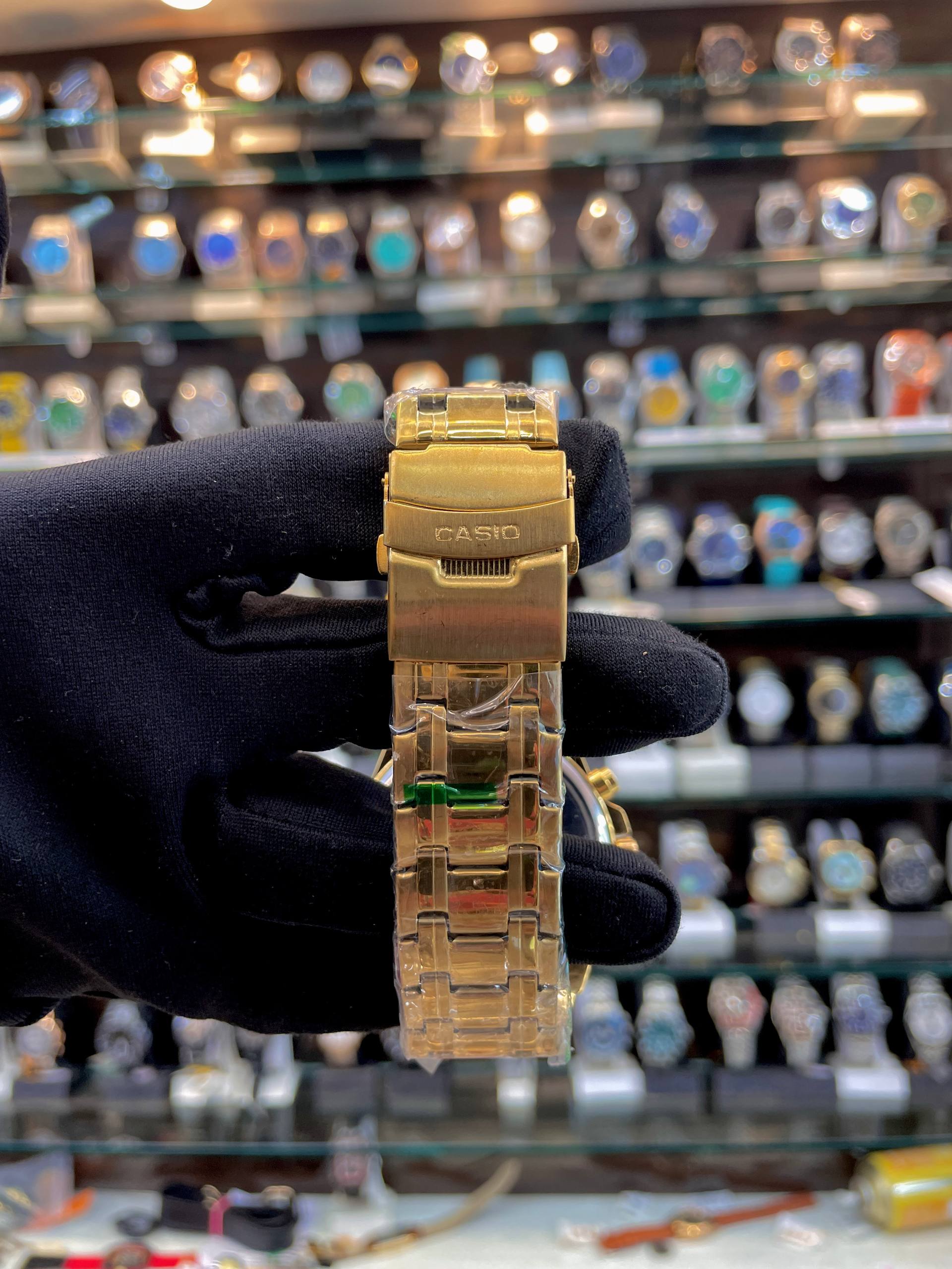 EDIFICE CASIO WR100M NOW IN BEST QUALITY FOR MENS ✨FULL GOLD 🥇