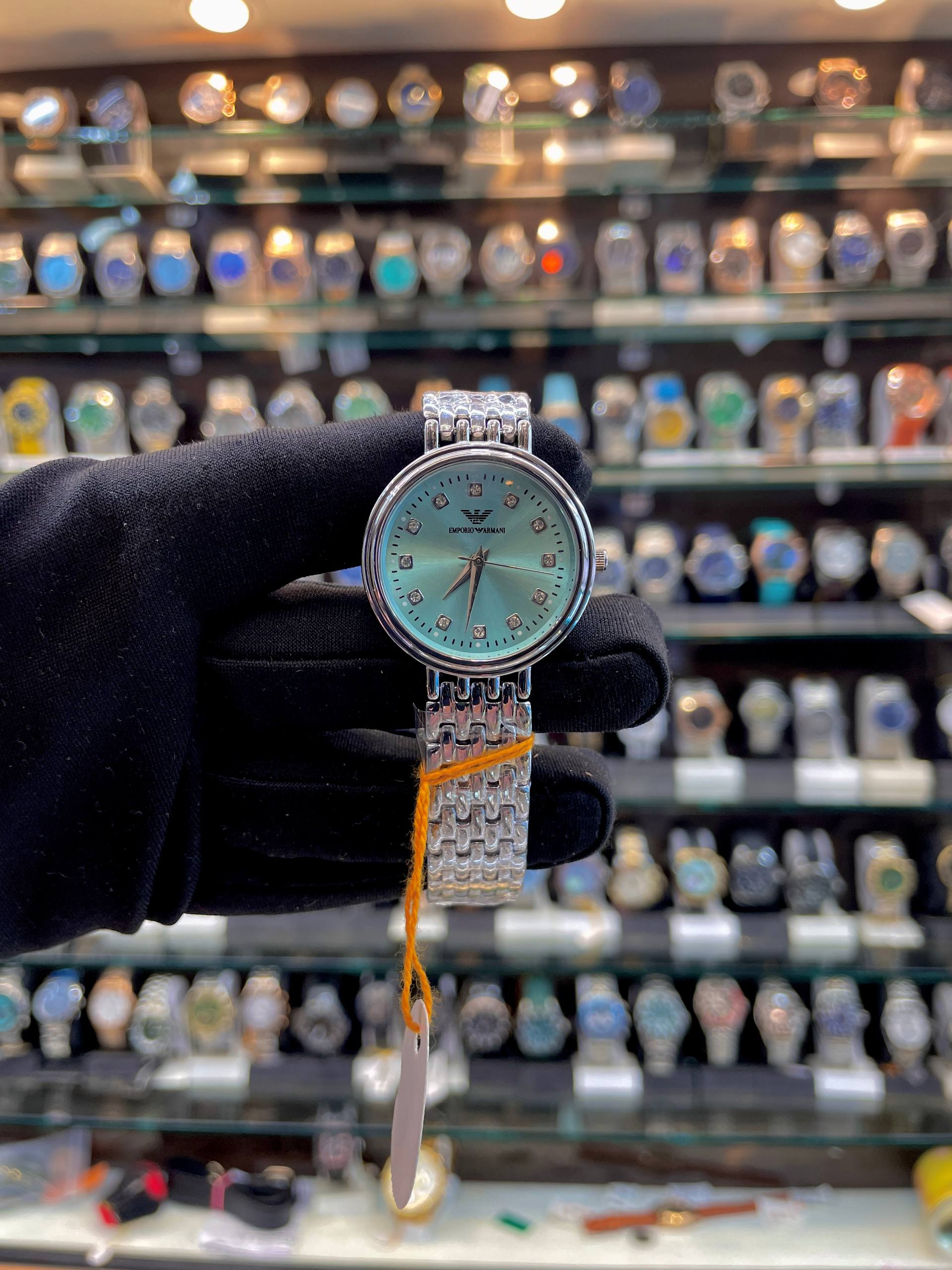 EMPORIO ARMANI MINI DIAL FOR GIRLS 🤩  ICE BLUE