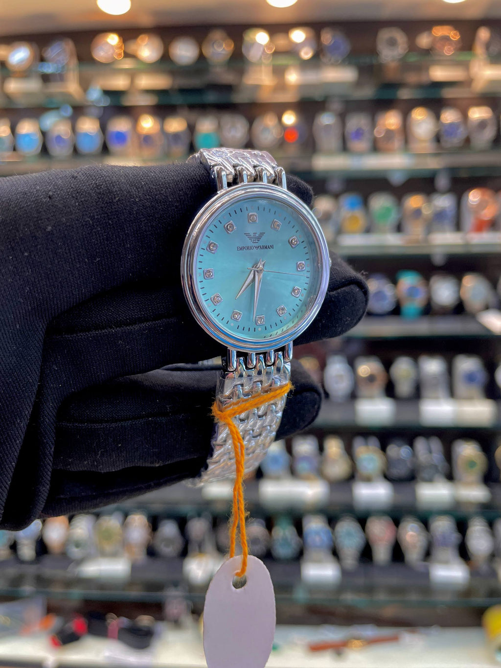 EMPORIO ARMANI MINI DIAL FOR GIRLS 🤩  ICE BLUE