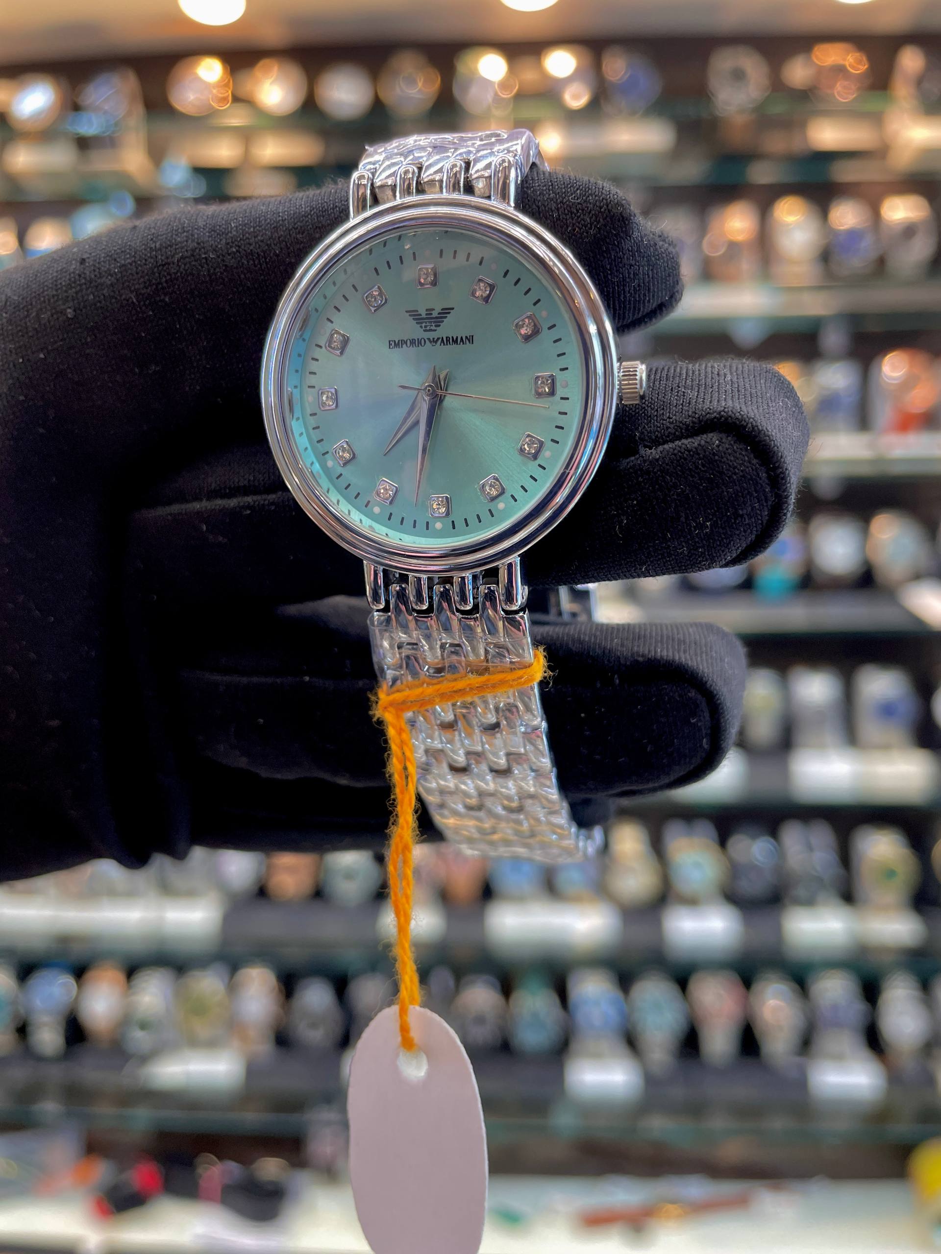 EMPORIO ARMANI MINI DIAL FOR GIRLS 🤩  ICE BLUE