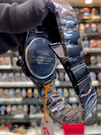 FOSSIL EVERETT CHRONOGRAPH MATTE BLACK 🖤 WATCH ⌚