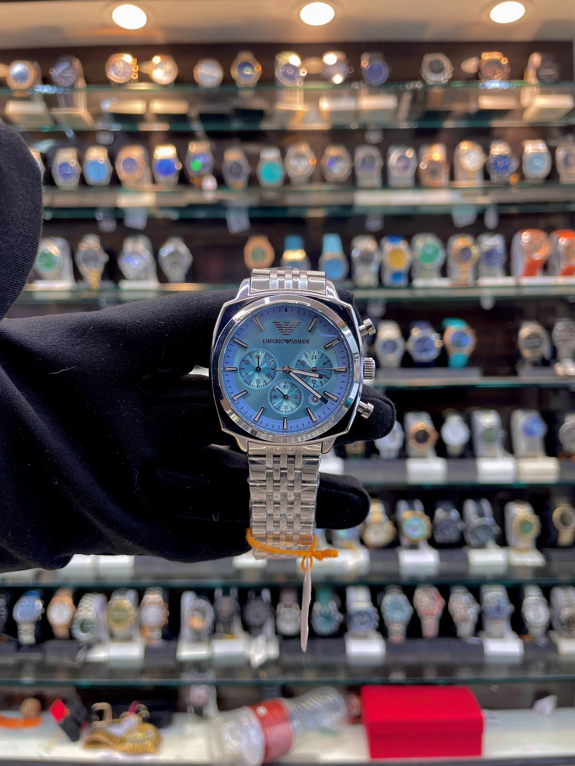EMPORIO ARMANI SQUARE BODY ✨ FOR MENS BLUE 💙
