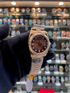 ROLEX DAY-DATE 36MM IN SEMI-ETA 18 CT EVEROSE GOLD 🥇