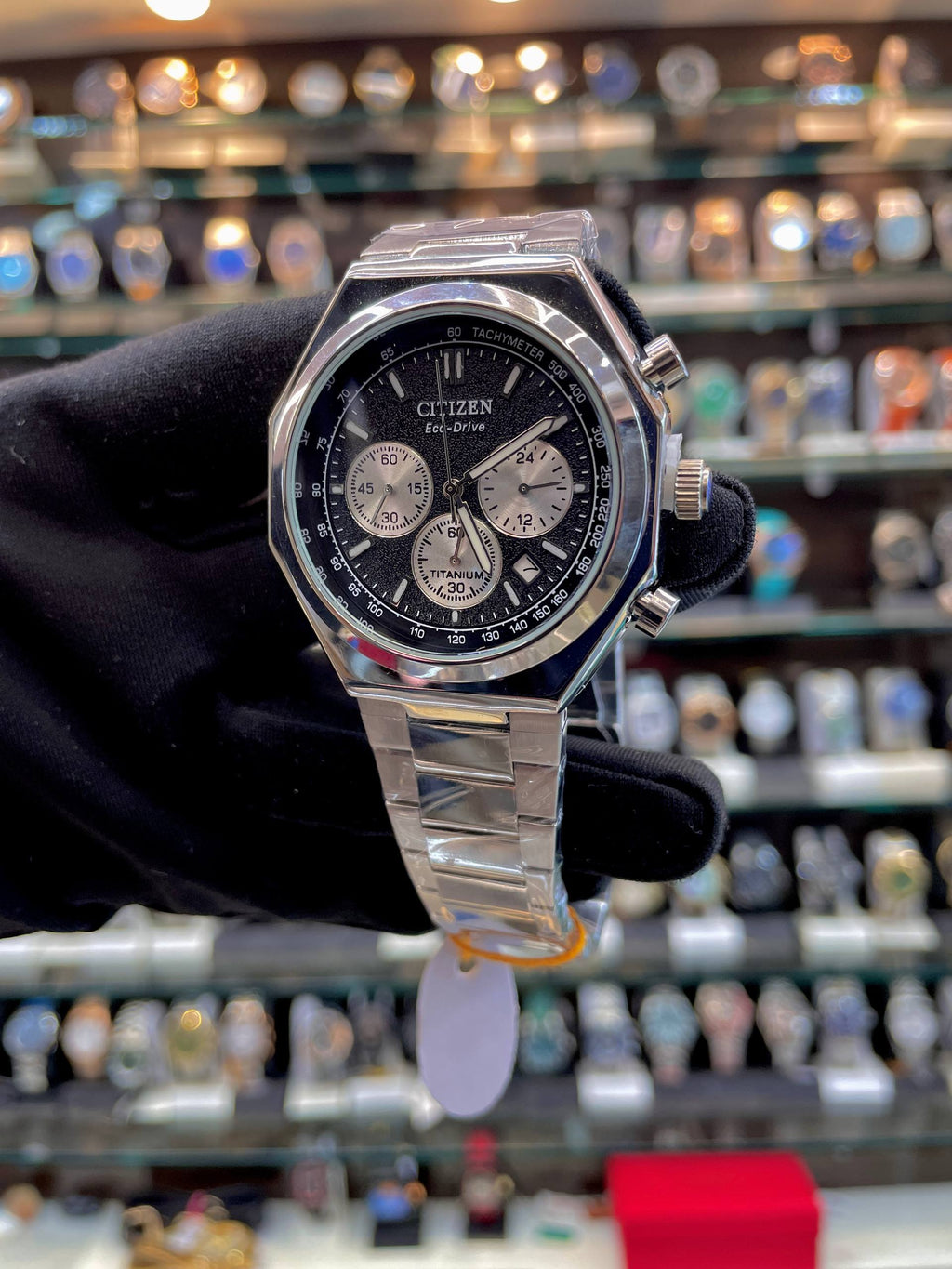 CITIZEN ECO-DRIVE TITANIUM FOR MENS BLACK 🖤