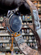 EDIFICE CASIO TACHYMETER NOW IN BEST QUALITY FOR MENS ✨ DUAL TONE