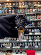 MAURICE LACORIX CHRONOGRAPH FOR MENS  FULL BLACK 🖤