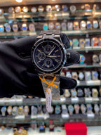 MAURICE LACORIX CHRONOGRAPH FOR MENS  FULL BLACK 🖤
