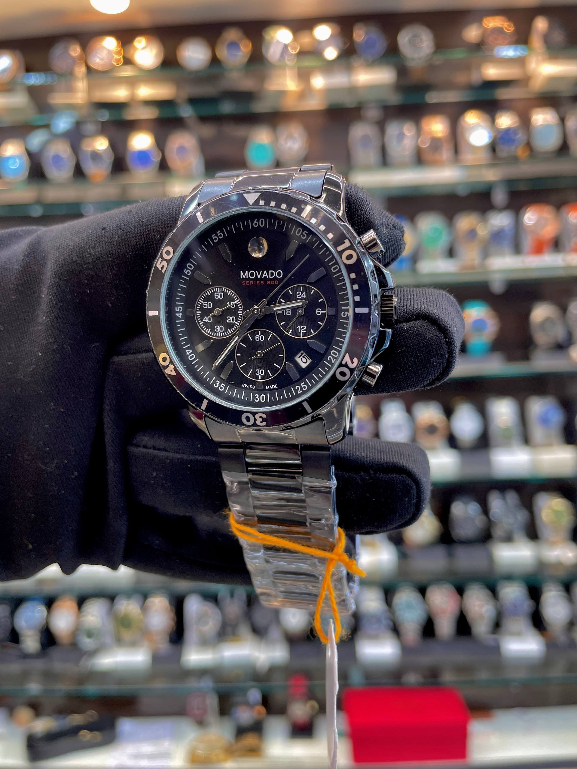 MOVADO CHRONOGRAPH FULL BLACK 🖤 FOR MENS