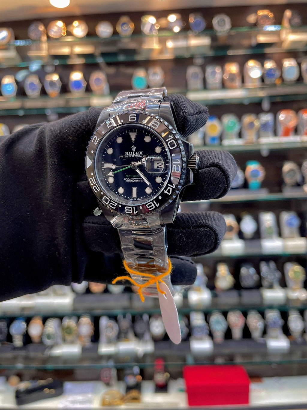 ROLEX GMT-MASTER 2 IN MASTER PIECE FOR MENS FULL BLACK 🖤