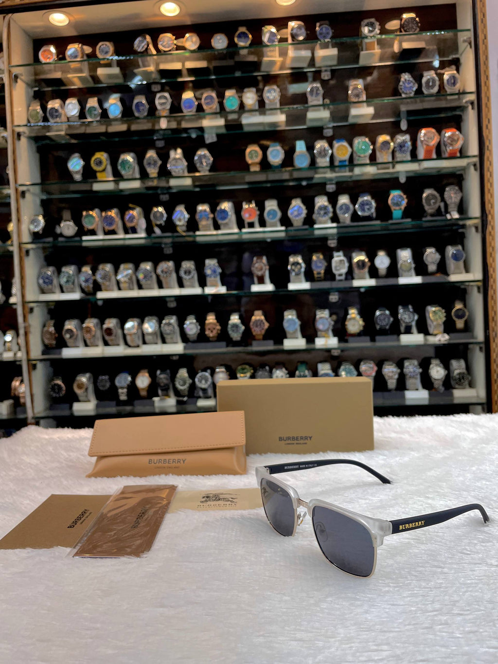 BURBERRY MENS GLASSES 🤓 IN SEMI-FRAME  HEAVY QUALITY