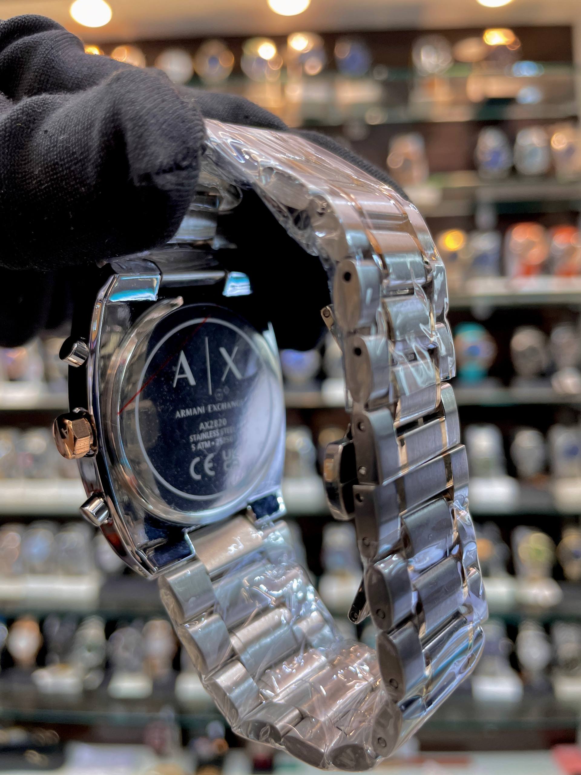 ARMANI EXCHANGE CHRONOGRAPH IN DUAL TONE