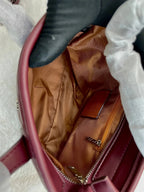 Coach signature leather willow mini tote bag for girls