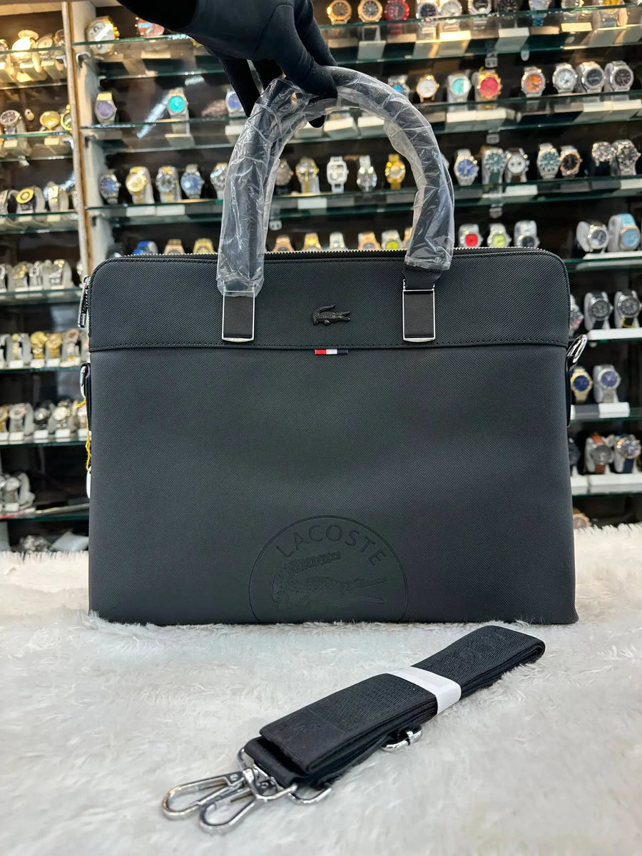 Lacoste  classic laptop bag in heavy quality