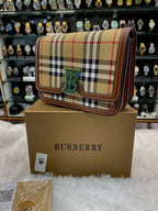 Burberry premium sling bag master piece brown