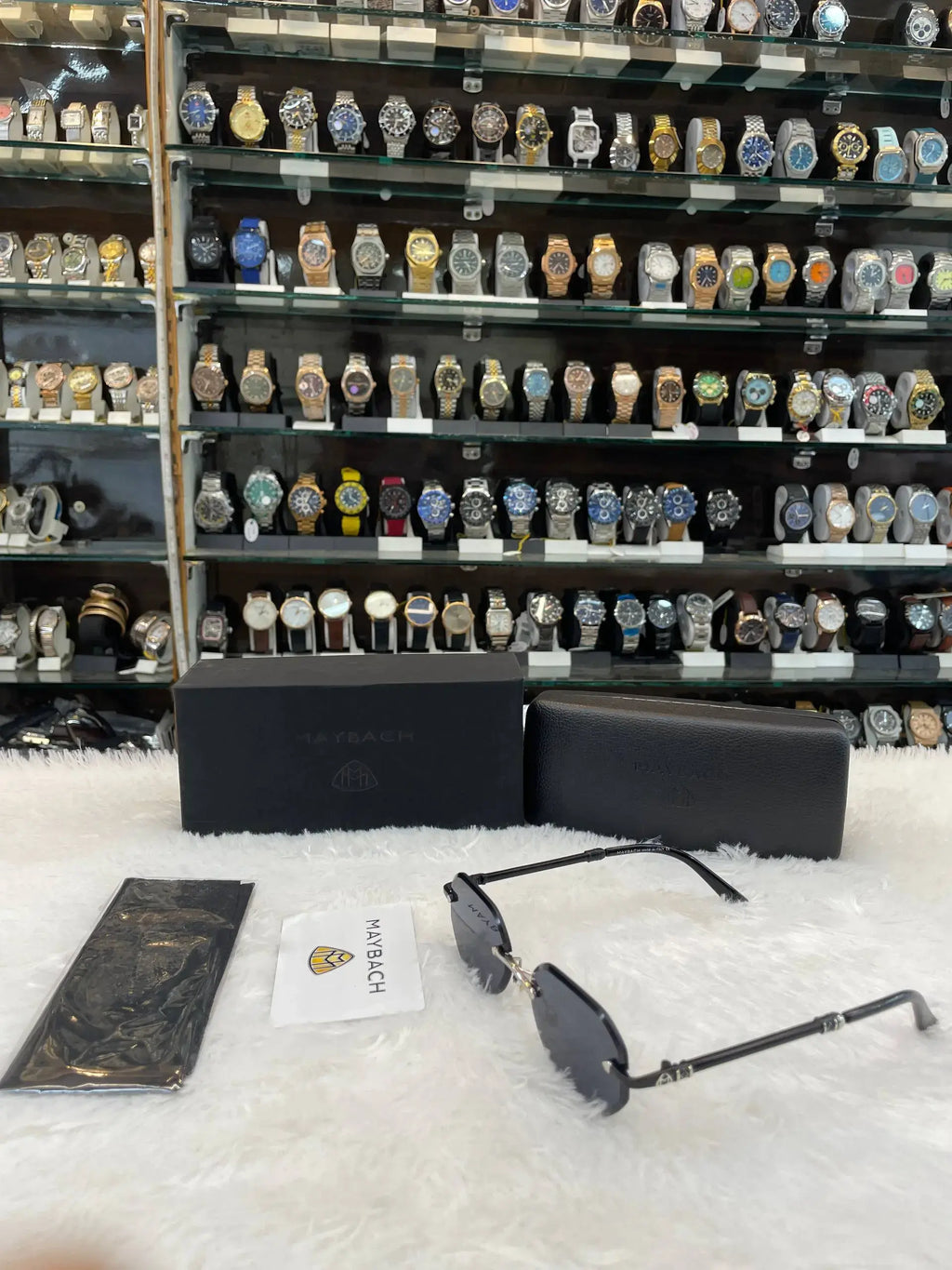 Maybach frameless mens casual wear glasses