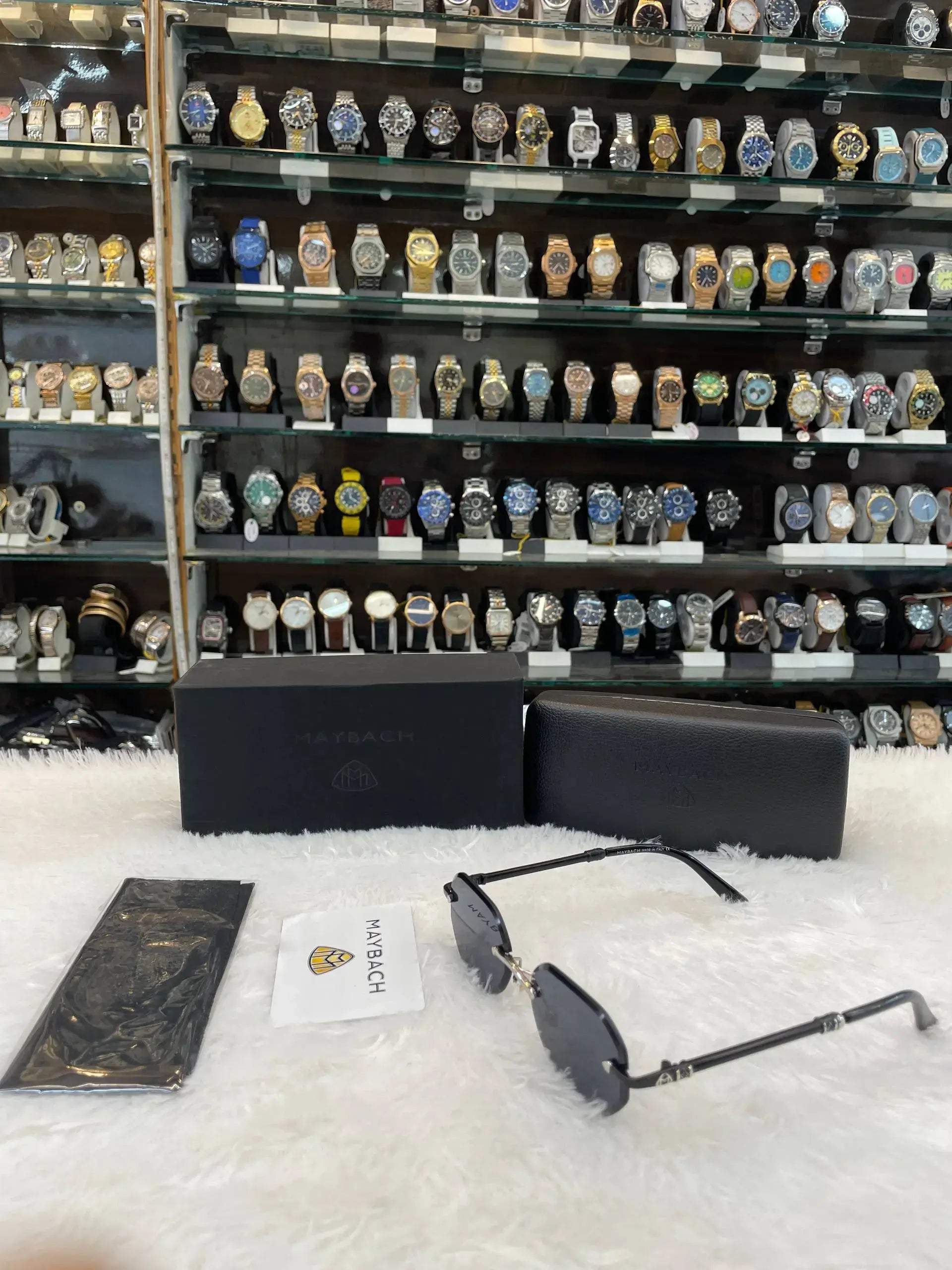 Maybach frameless mens casual wear glasses
