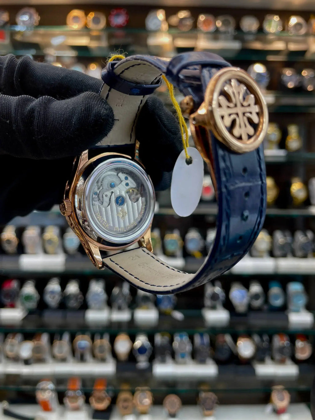 Patek Phillipe annual calendar moon phase in master piece blue