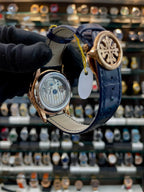 Patek Phillipe annual calendar moon phase in master piece blue