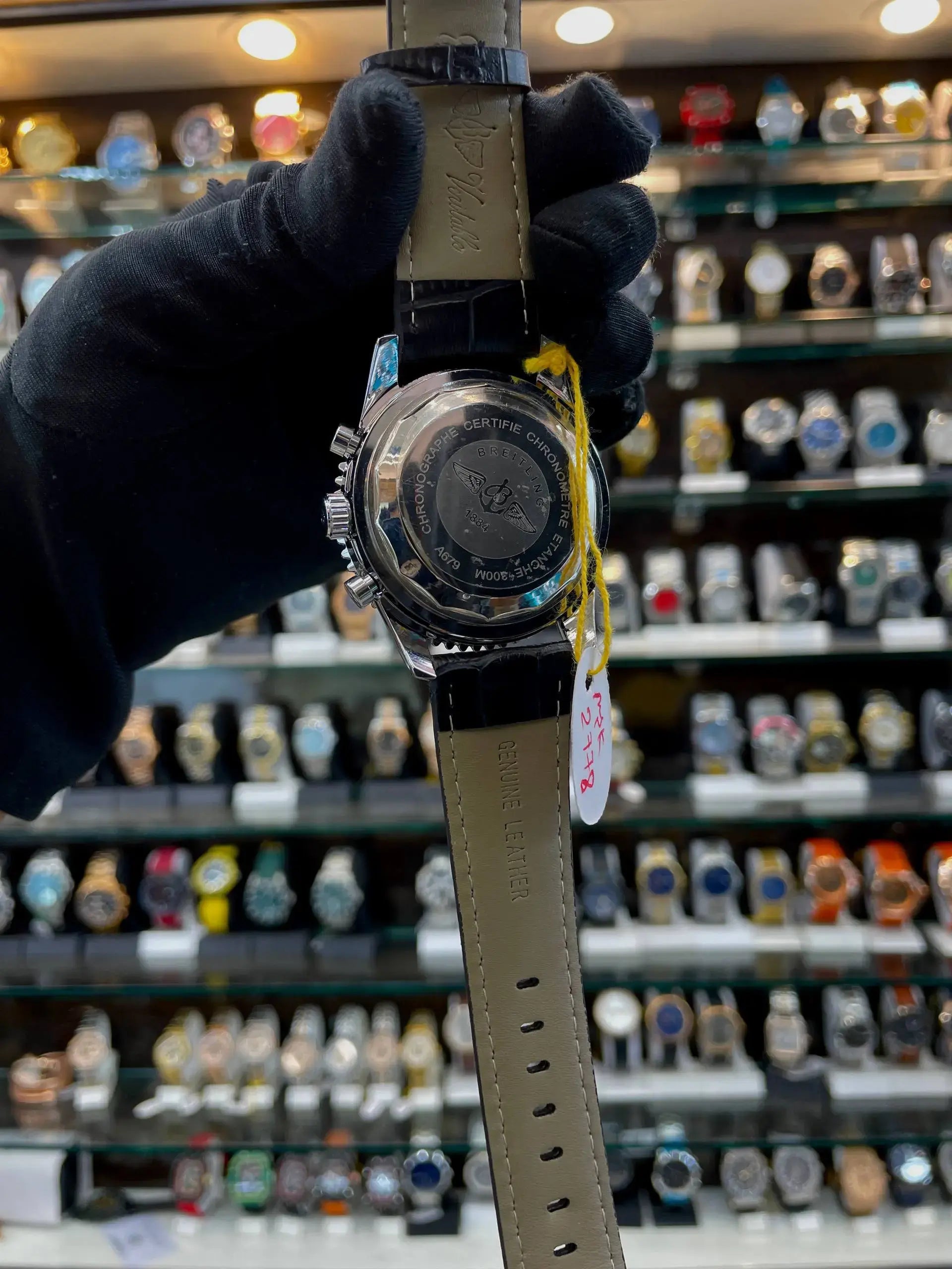 Breitling navimeter chronograph in leather