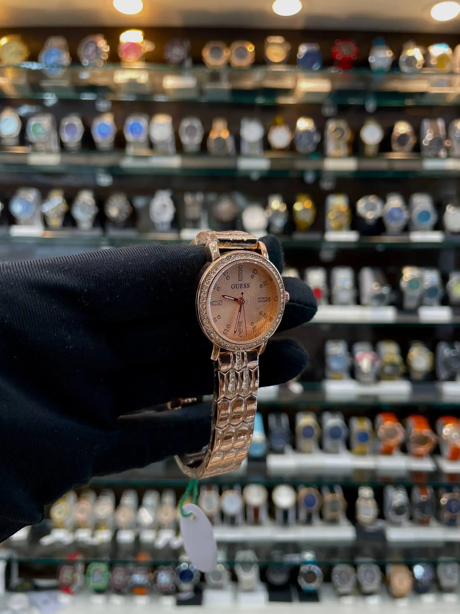 Rose gold dial diamond on dial & body