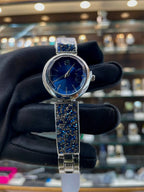 Swarovski diamond watch for girls under budget blue