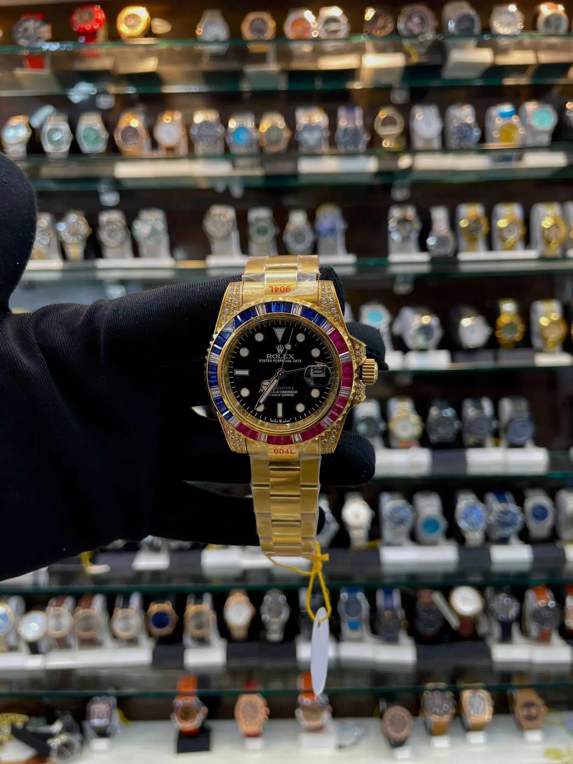 Rolex gmt-master 2 rubies body in master piece for mens