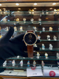 Tissot automatic classic dial in leather brown