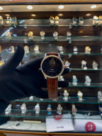 Tissot automatic classic dial in leather brown