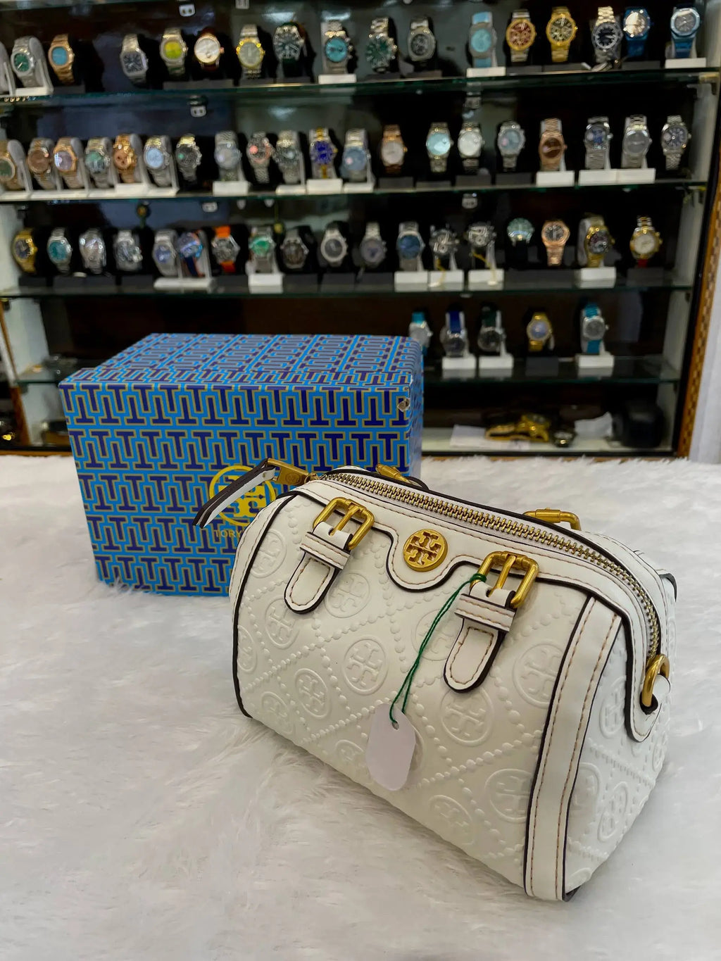 Tory burch monogram mini sling bag for girls