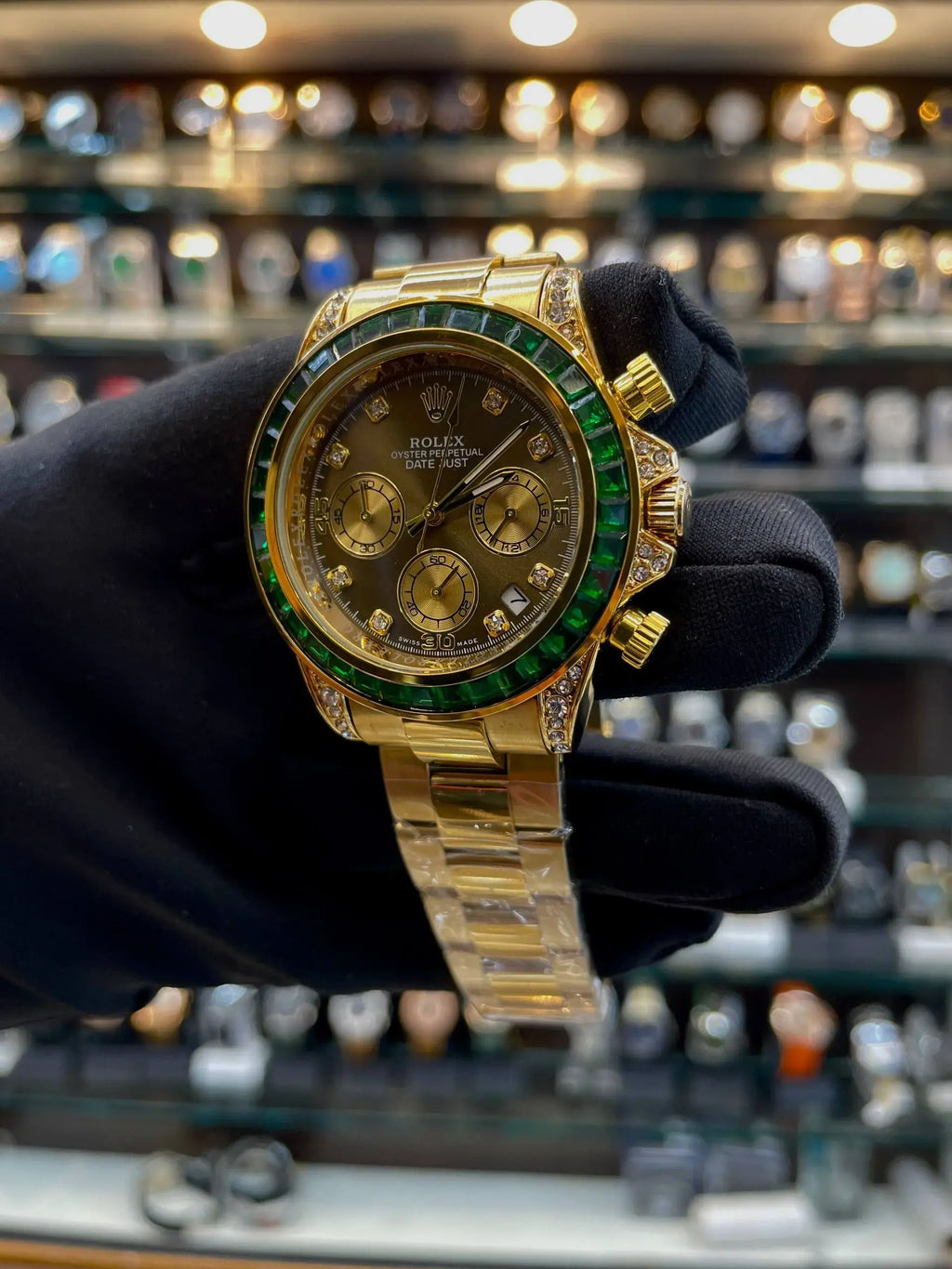 Rolex date just now in chronograph working for mens