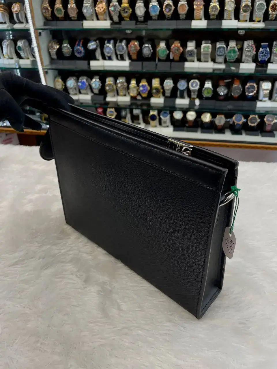 Prada black re-nylon & saffiano shoulder bag