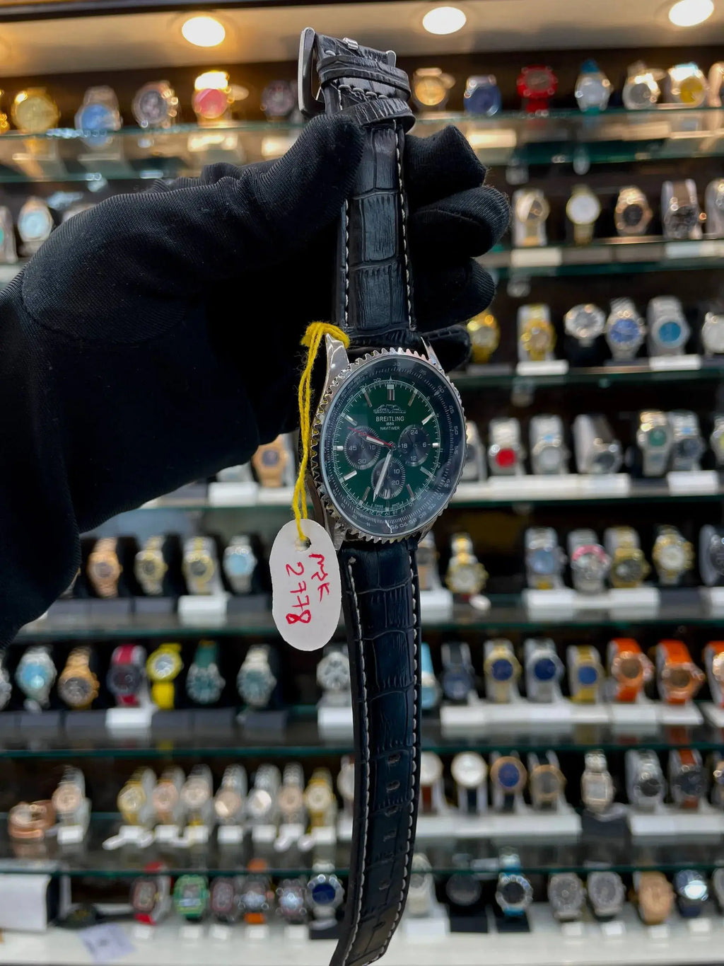 Breitling navimeter chronograph in leather