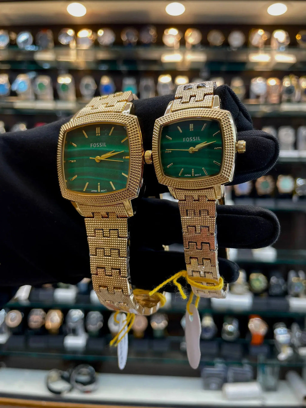 Fossil machine luxe limited-edition in couple set gold