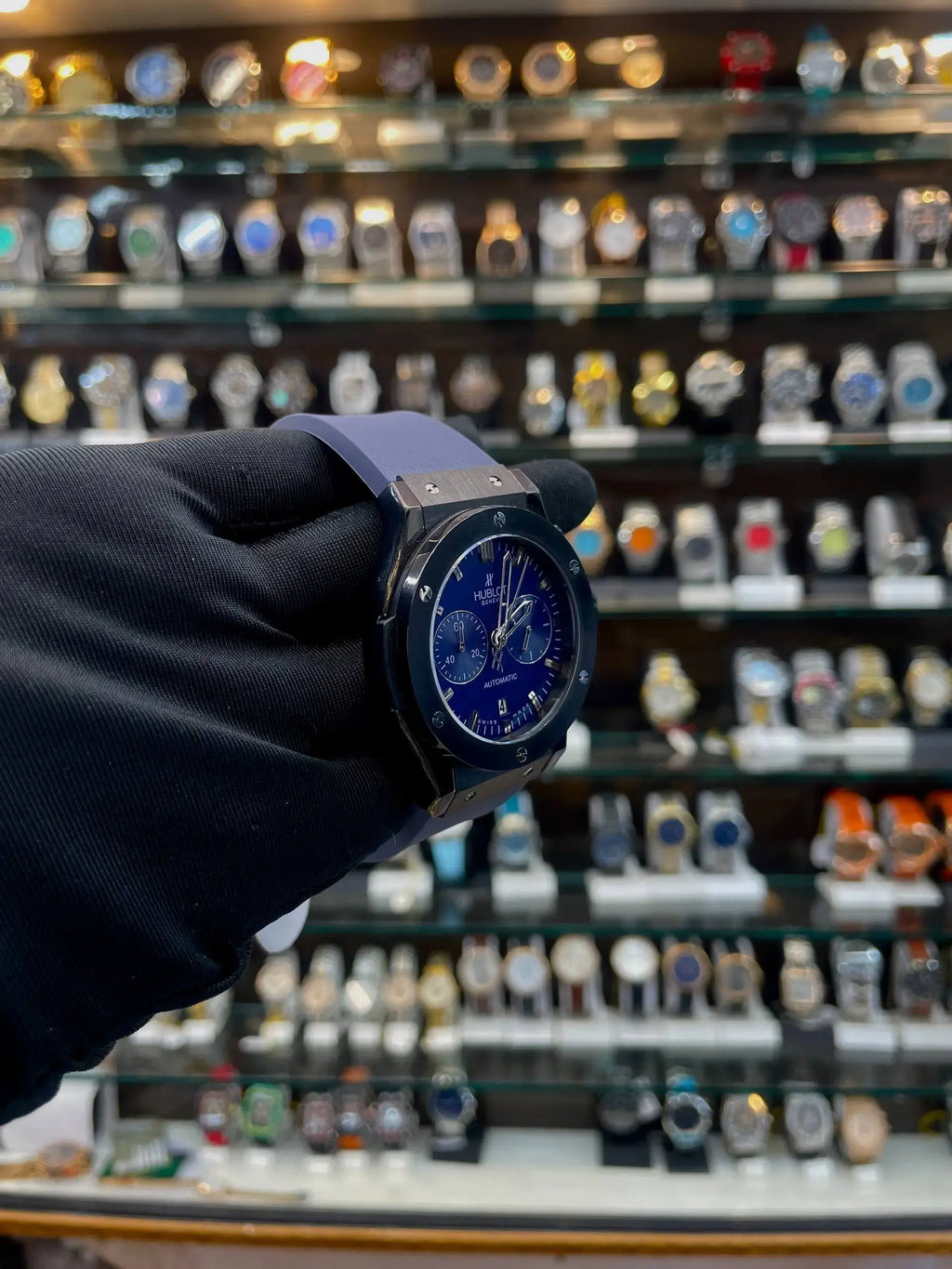 Hublot big bang metal body heavy quality for mens blue