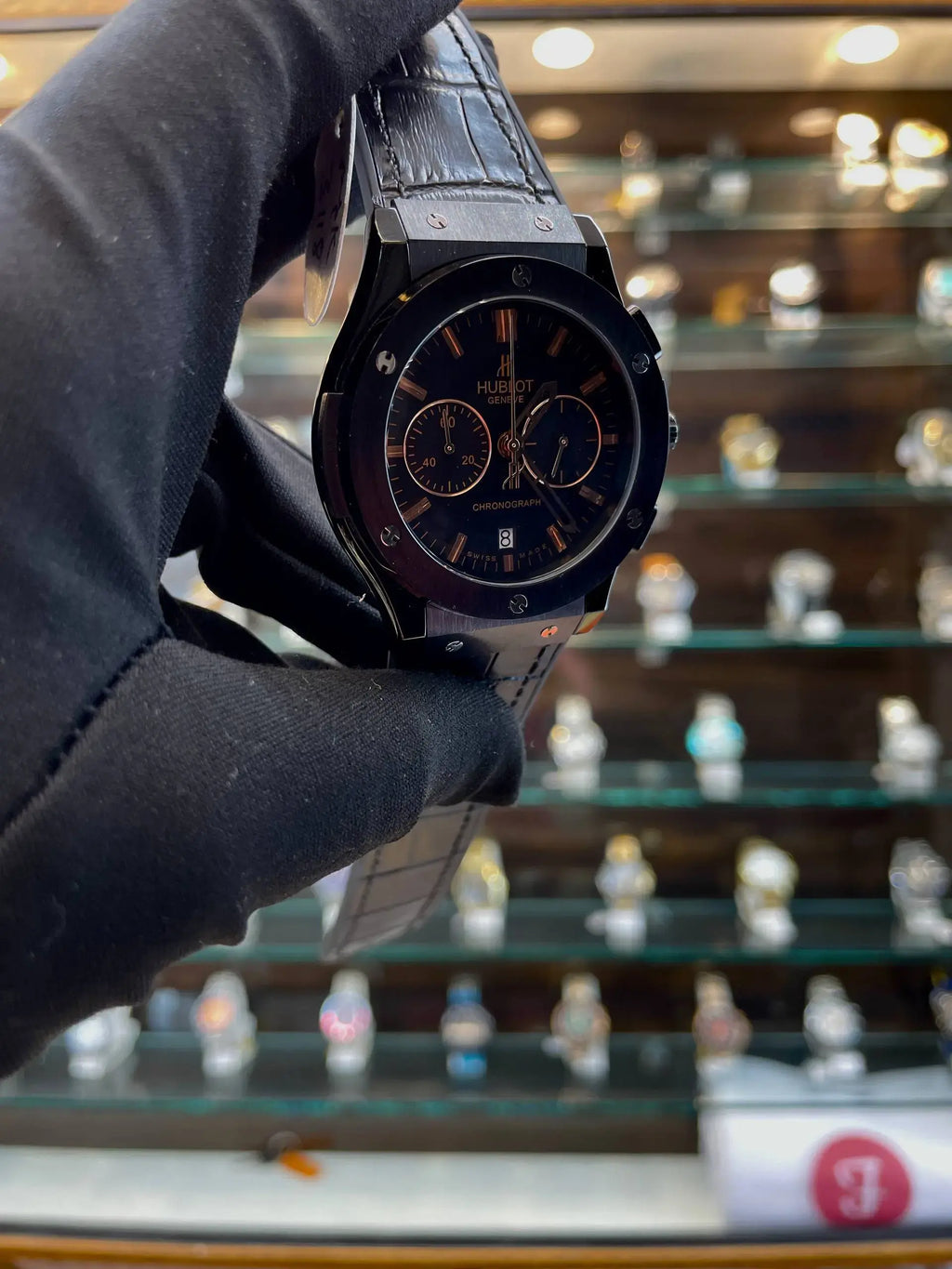 Hublot big bang metal body heavy quality for men full black