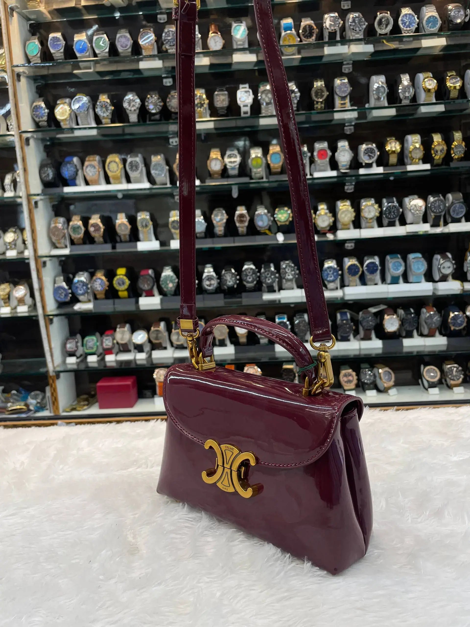 Celine teen nino bag in master piece for girls red
