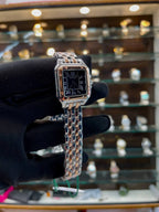 Panthere de Cartier for girls under budget 24mm black roman dial