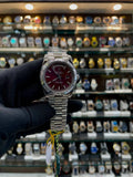 Rolex day-date wine red dial in master piece