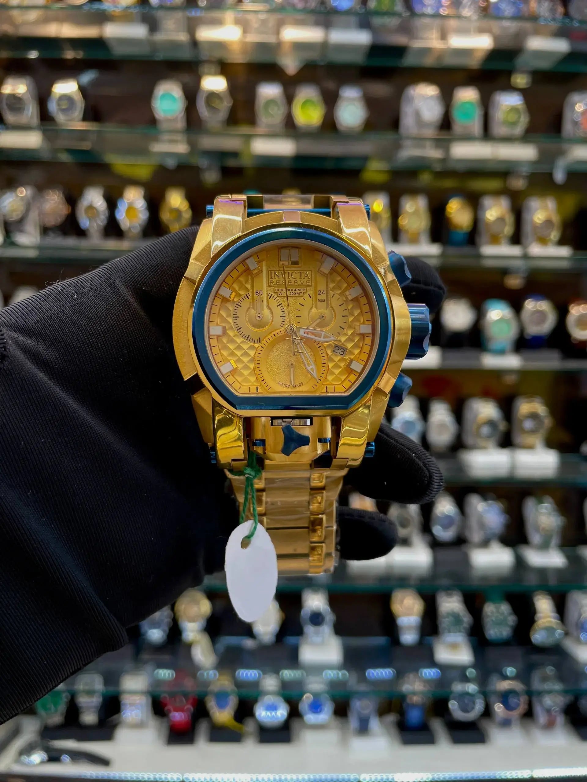 Invicta zeus bolt in master piece Gold dial