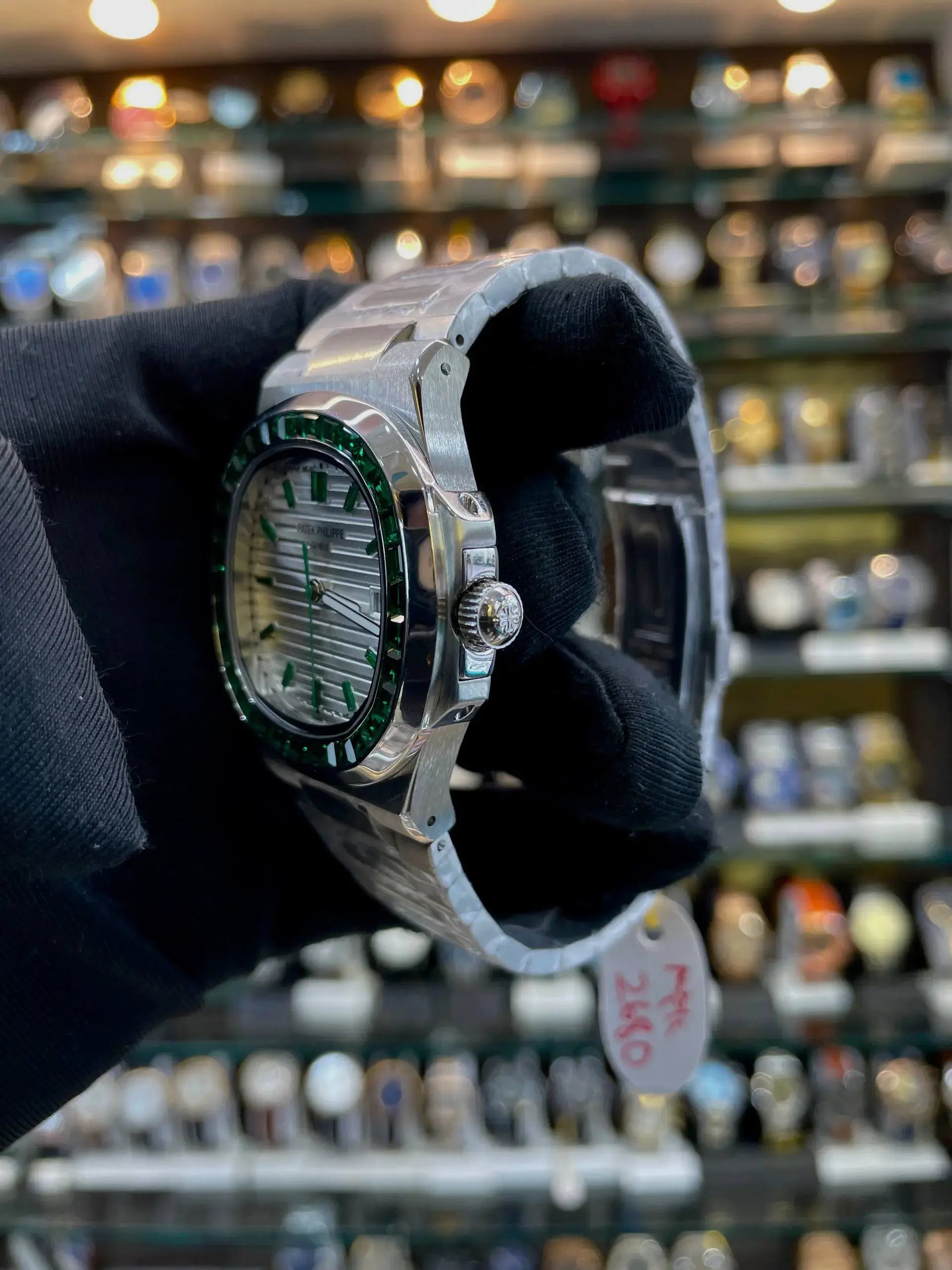 Patek phillipe nautilus. Joaillerie in master piece
