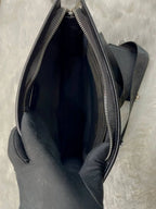 Prada black re-nylon & saffiano shoulder bag