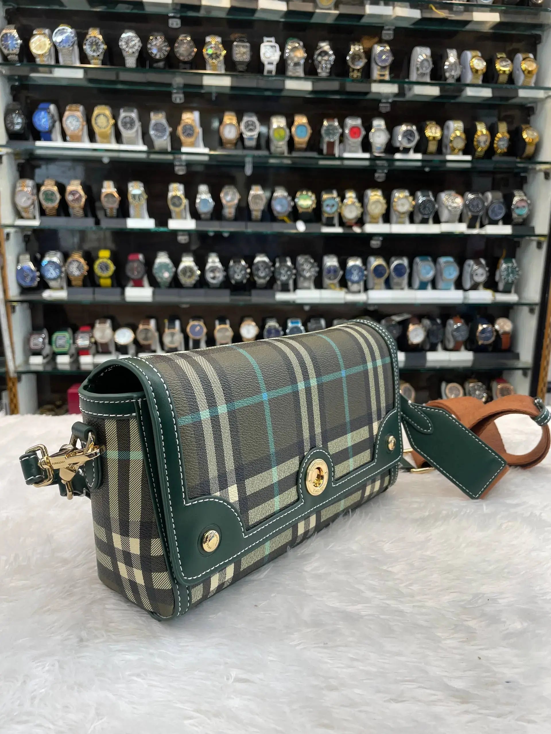 Burberry checks cross body sling bag in master piece for girls
